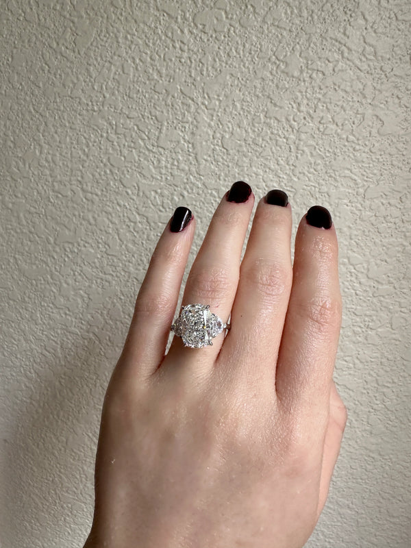 5 CT Mossenaite Engagement Ring