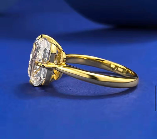 3 CT Radiant Cut Moissanite Engagement Ring -