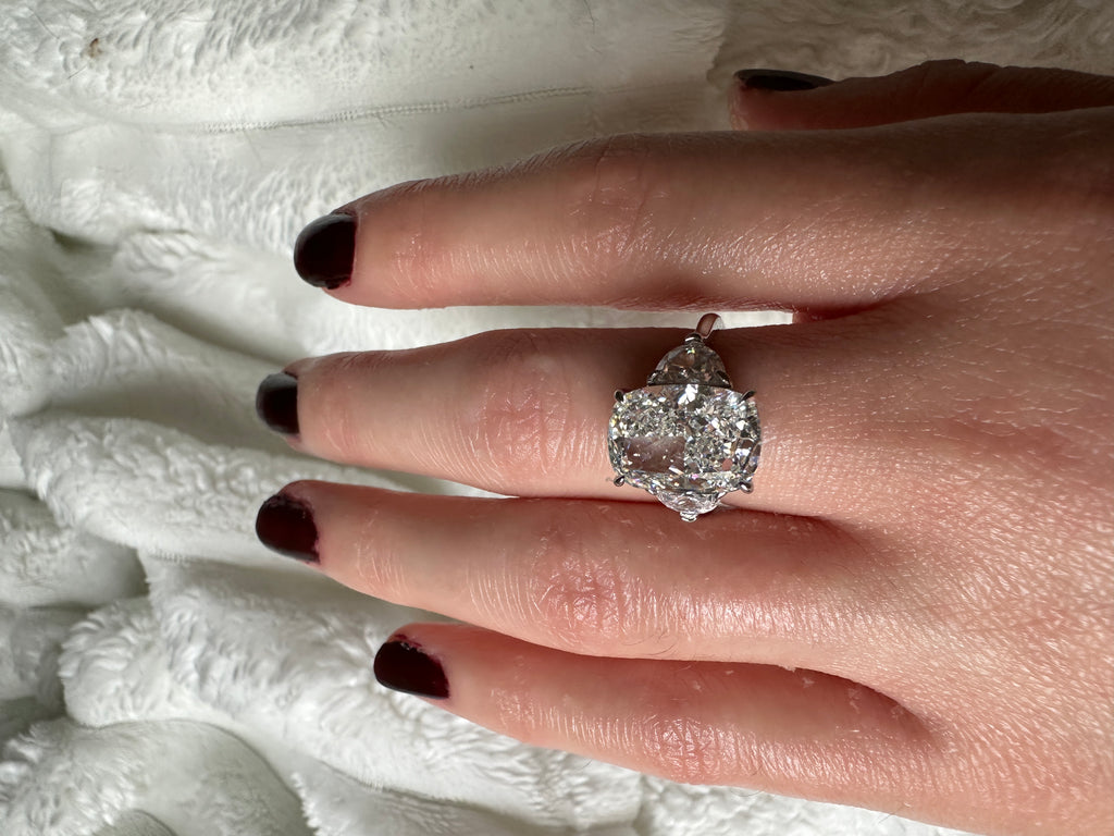 5 CT Mossenaite Engagement Ring