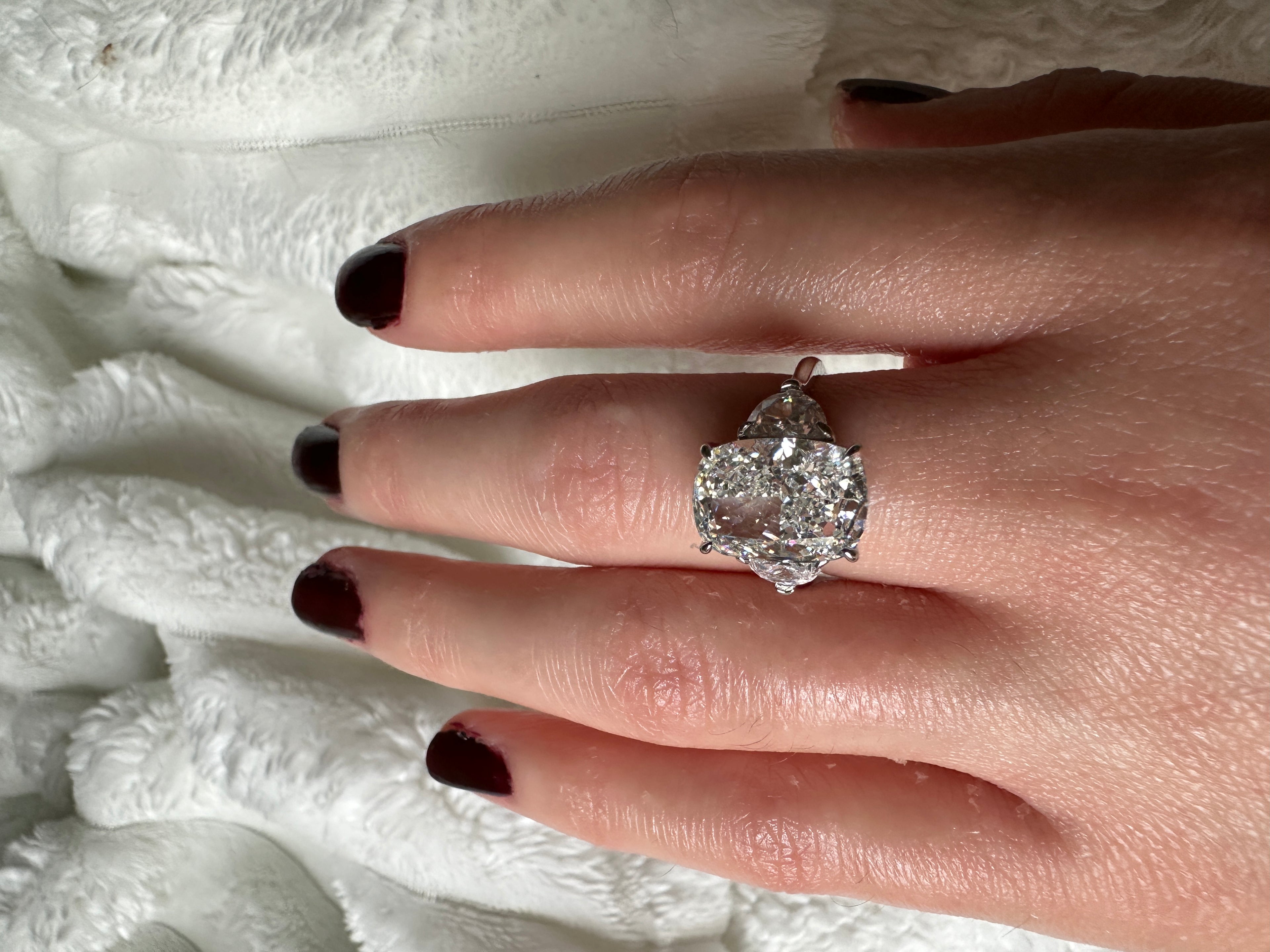 5 CT Mossenaite Engagement Ring