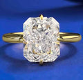 3 CT Radiant Cut Moissanite Engagement Ring -